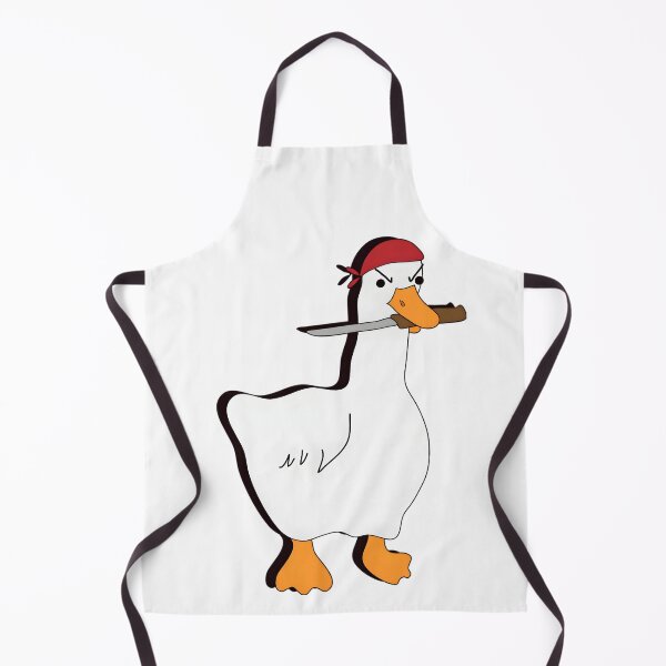 Item preview, Angary Duck With Knife and a headband designed and sold by PingyFlower.