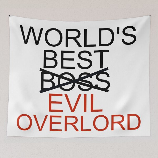 Item preview, WORLD'S BEST EVIL OVERLORD designed and sold by thatbookgal.