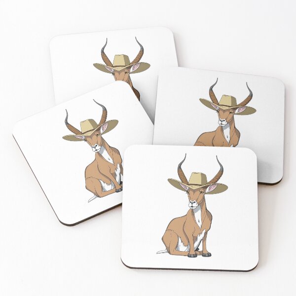 Item preview, Cartoon Lechwe wearing Hat designed and sold by Void-Fantasies.