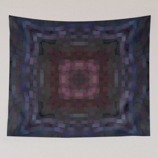 Artikelvorschau, Lila Mosaik-Quadrat-Design Mehrfarben entworfen und verkauft von kattakitty.