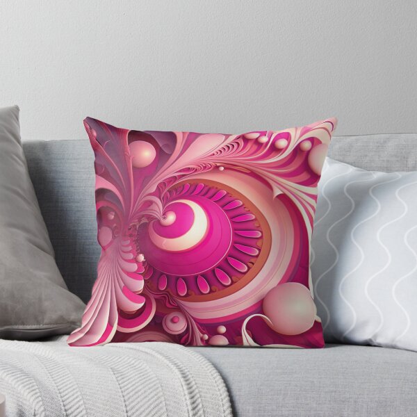 Aperçu de l'œuvre Rose, Art abstrait aux couleurs psychédéliques créée et vendue par WindCreation.
