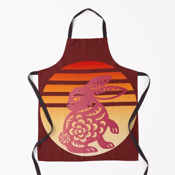 Item preview, luxury golden red chinese style paper cut relief art of rabbit designed and sold by MerryCrown.