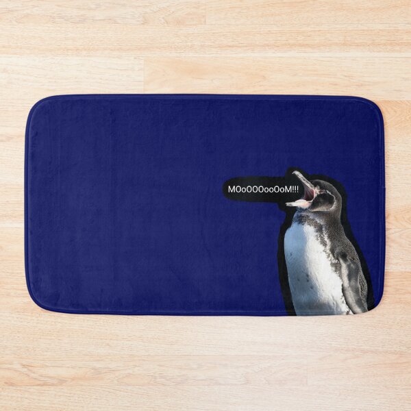 Item preview, Galapagos Penguin calls for Mom (Dark Blue #060D5B background)  designed and sold by SBPenguins.