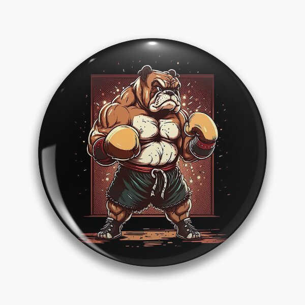 Item preview, Badass Bulldog Boxer designed and sold by ThreadsByCampion.