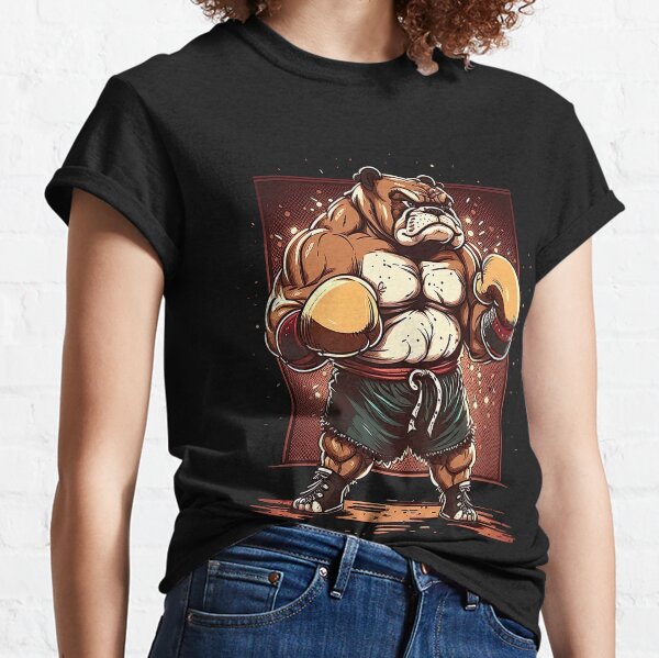 Item preview, Badass Bulldog Boxer designed and sold by ThreadsByCampion.