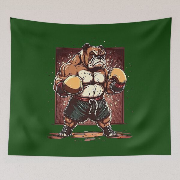 Item preview, Badass Bulldog Boxer designed and sold by ThreadsByCampion.