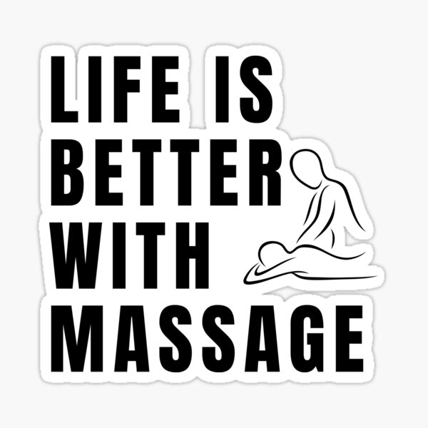 Item preview, Life is better with massage designed and sold by darshants.