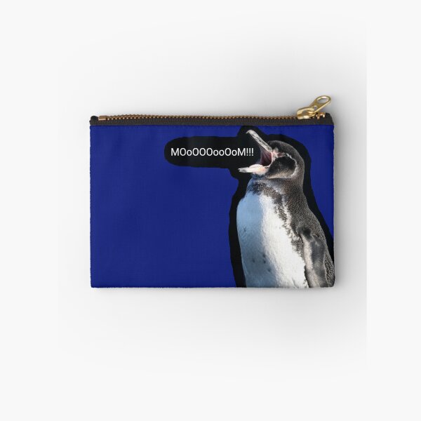 Item preview, Galapagos Penguin calls for Mom (Blue #0F1D7B background)  designed and sold by SBPenguins.