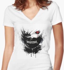 Tokyo Ghoul Women's Fitted V-Neck T-Shirt