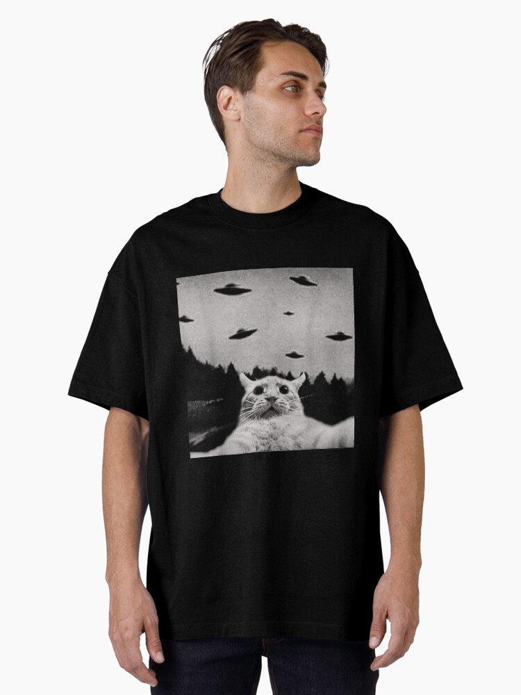 Thumbnail 1 of 7, Oversized T-Shirt, Believe me Bro Funny Cat designed and sold by msoudari.