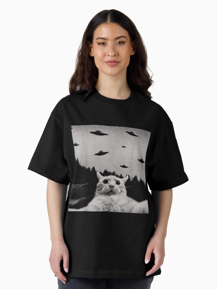 Thumbnail 2 of 7, Oversized T-Shirt, Believe me Bro Funny Cat designed and sold by msoudari.