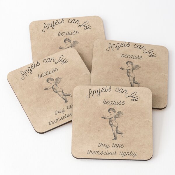 Item preview, angel can fly because they take themselvelues lightly designed and sold by DOJA ⭐⭐⭐⭐⭐.