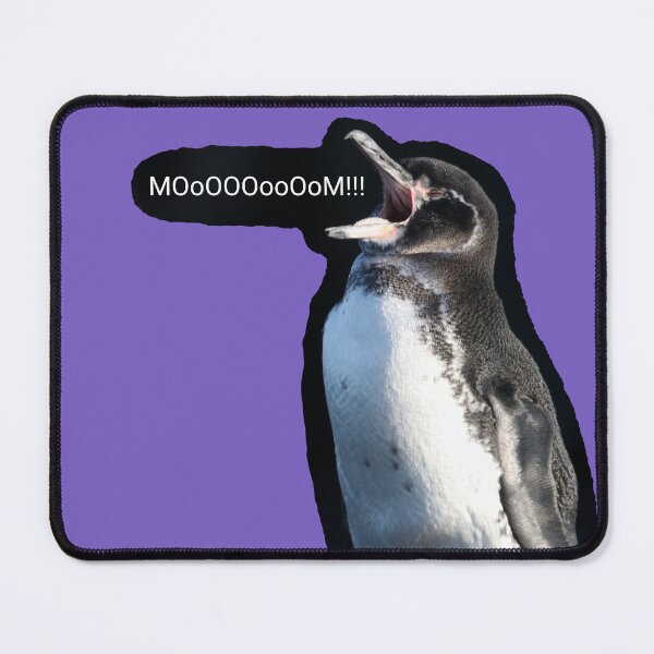 Item preview, Galapagos Penguin calls for Mom (Light Purple #795FC1 background)  designed and sold by SBPenguins.