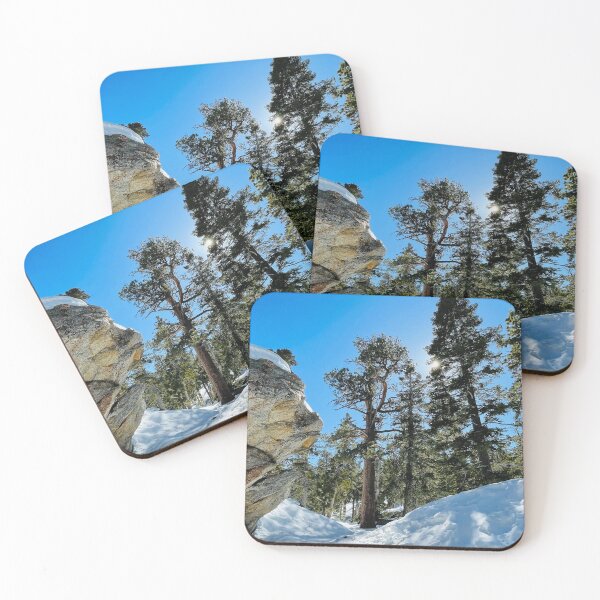Item preview, San Jacinto, Rocky and Sequoia trees in the snow designed and sold by janontour.