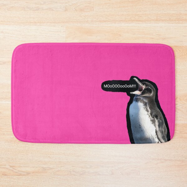 Item preview,  Galapagos Penguin calls for Mom (Fuchsia #FC46AA background)  designed and sold by SBPenguins.