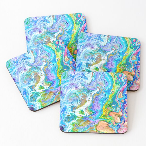 Item preview, Pastel abstract acrylic pour designed and sold by baksuart.