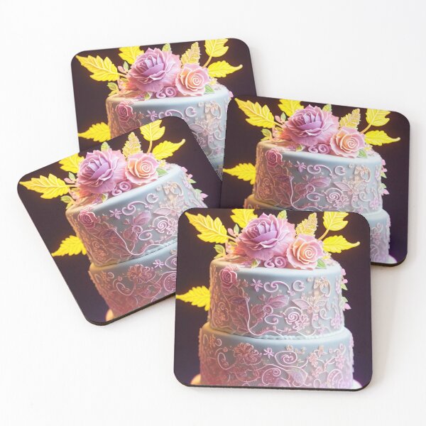 Item preview, Cake with gorgeous pink flowers designed and sold by PadedoDesigns.