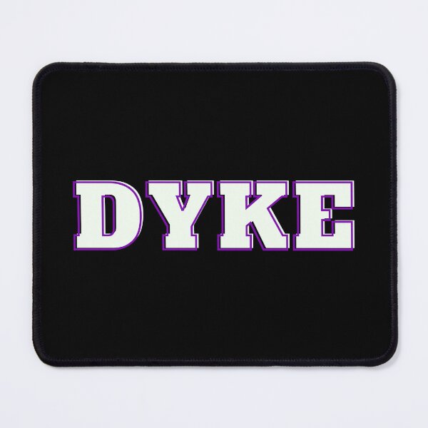 Item preview, DYKE - Purple White Lesbian Design Cool Font designed and sold by WomaNation.