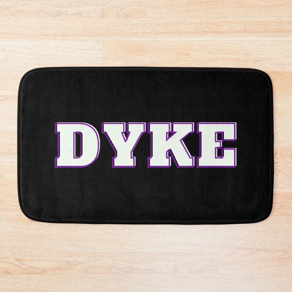 Item preview, DYKE - Purple White Lesbian Design Cool Font designed and sold by WomaNation.