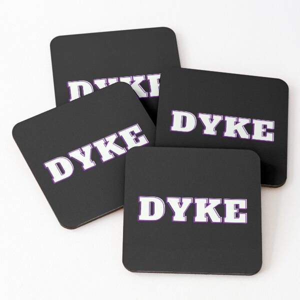 Item preview, DYKE - Purple White Lesbian Design Cool Font designed and sold by WomaNation.