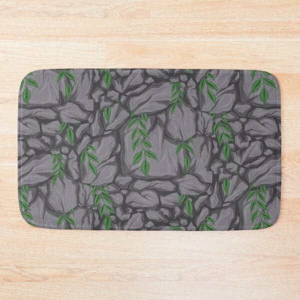 Item preview, Pattern with broken stones and stems with leaves designed and sold by Veleri.