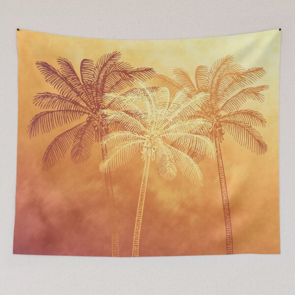 Item preview, Palm trees tropical sunset designed and sold by katzdzynes.