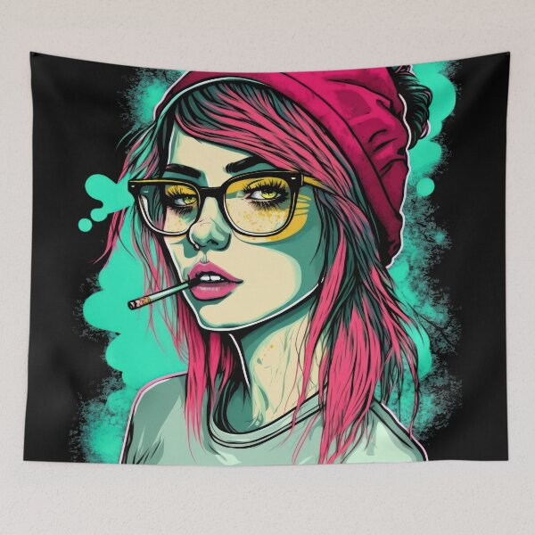 Item preview, Girl Smoking Stoner designed and sold by Odd World.