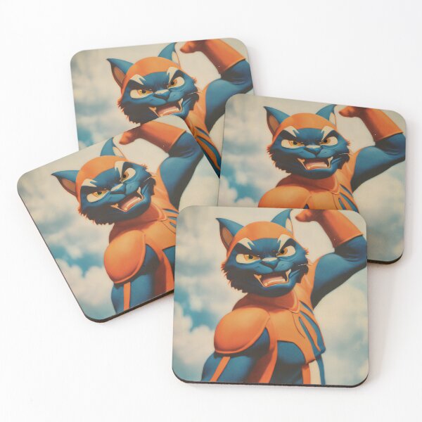 Item preview, 1940s worrior cat designed and sold by Retro Type.