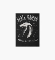 Schwarze Mamba Galeriedruck