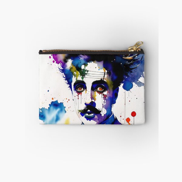 Item preview, Charlie Chaplin portrait in watercolor designed and sold by IkonixArt.