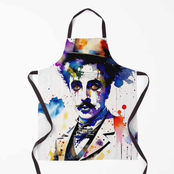 Item preview, Charlie Chaplin portrait in watercolor designed and sold by IkonixArt.
