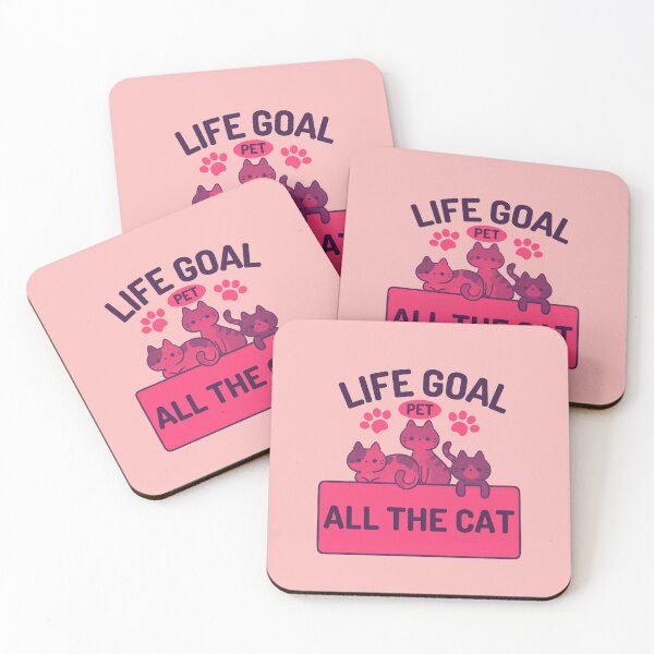 Item preview, Life Goal Pet All The Cat Quotes designed and sold by designerpriti.