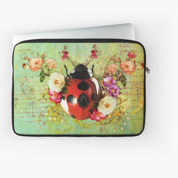 Lady Bug Luck Laptop Sleeve