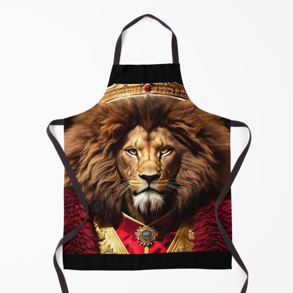 Item preview, The lion person dressed in kings clothes and the crown on his head	 designed and sold by MarketVisionAV.