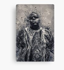 Biggie Smalls Geometric Art Canvas Print