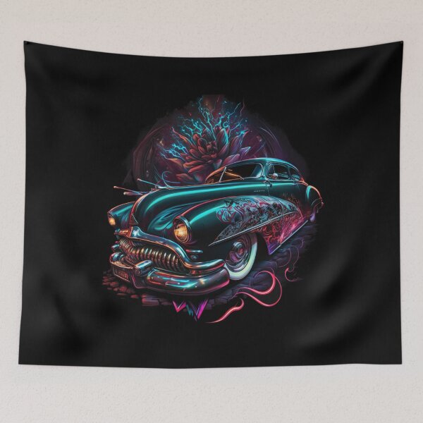 Item preview, Classic Car Stylized Graffiti Art - 22 designed and sold by jwebmarket.