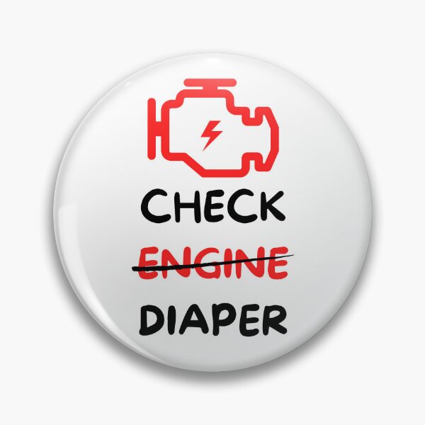 Item preview, Check Engine Diaper designed and sold by zia92.