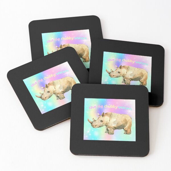 Item preview, Save the chubby unicorn - rhinos are just chubby unicorns designed and sold by EarthAlly.