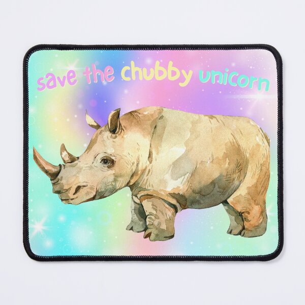 Item preview, Save the chubby unicorn - rhinos are just chubby unicorns designed and sold by EarthAlly.