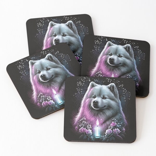 Item preview, Samoyed With A Candle designed and sold by Nocturne  Paws.