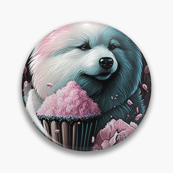 Item preview, Samoyed Cupcake designed and sold by Nocturne  Paws.