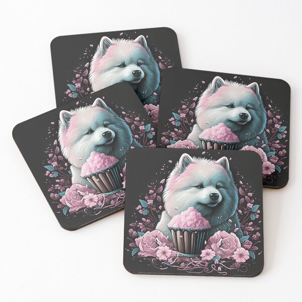 Item preview, Samoyed Cupcake designed and sold by Nocturne  Paws.