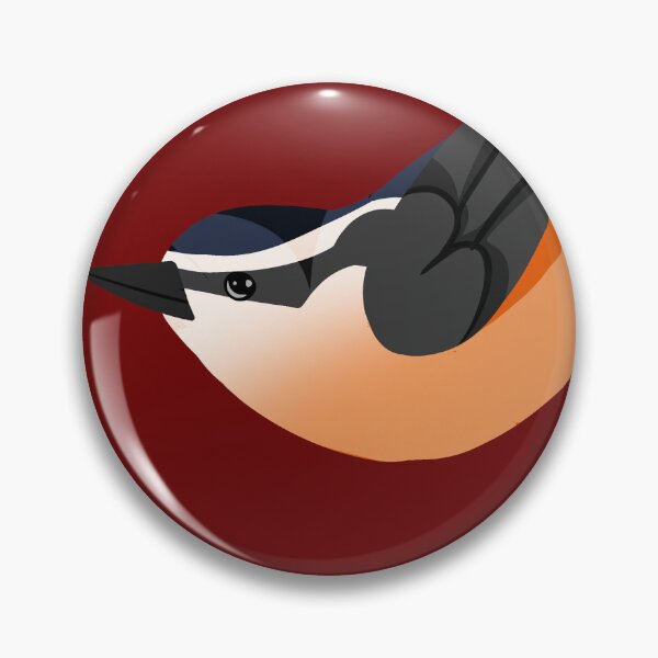 Item preview, Sitta Canadensis: Red Breasted Nuthatch designed and sold by OutdoorsWoman.