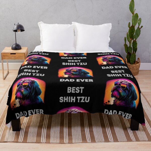 Item preview, Shih Tzu Vibes Best Shih Tzu Dad Ever T-Shirt designed and sold by Tincanninja.