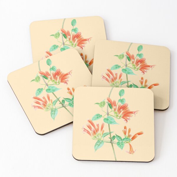 Item preview, Orange Trumpet Vine Flowers designed and sold by YuNikDraw.