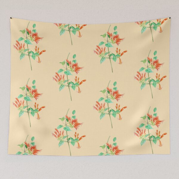 Item preview, Orange Trumpet Vine Flowers designed and sold by YuNikDraw.