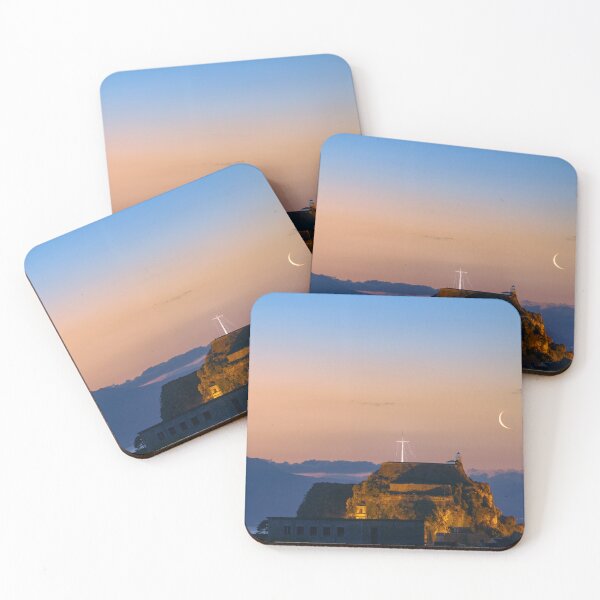 Item preview, Crescent Moon with Jupiter and the Old Fortress of Corfu designed and sold by Bill Metallinos.