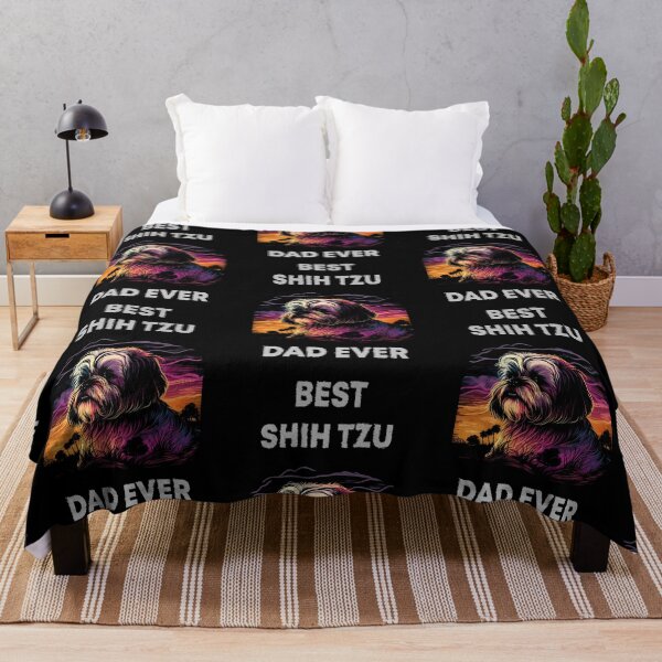 Item preview, Shih Tzu Sunset Best Shih Tzu Dad Ever T-Shirt designed and sold by Tincanninja.