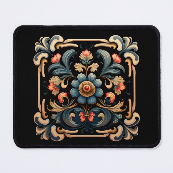Item preview, Norwegian Blue Telemark Rosemaling ,Rosemaling Blue and Red ,blue birds designed and sold by bestsalernow.