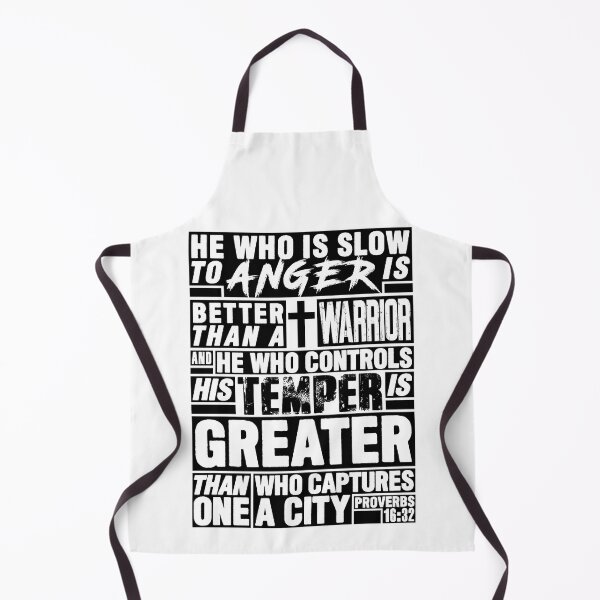 Item preview, Proverbs 16:32 He Who is Slow to Anger is Better than a Warrior designed and sold by plushism.